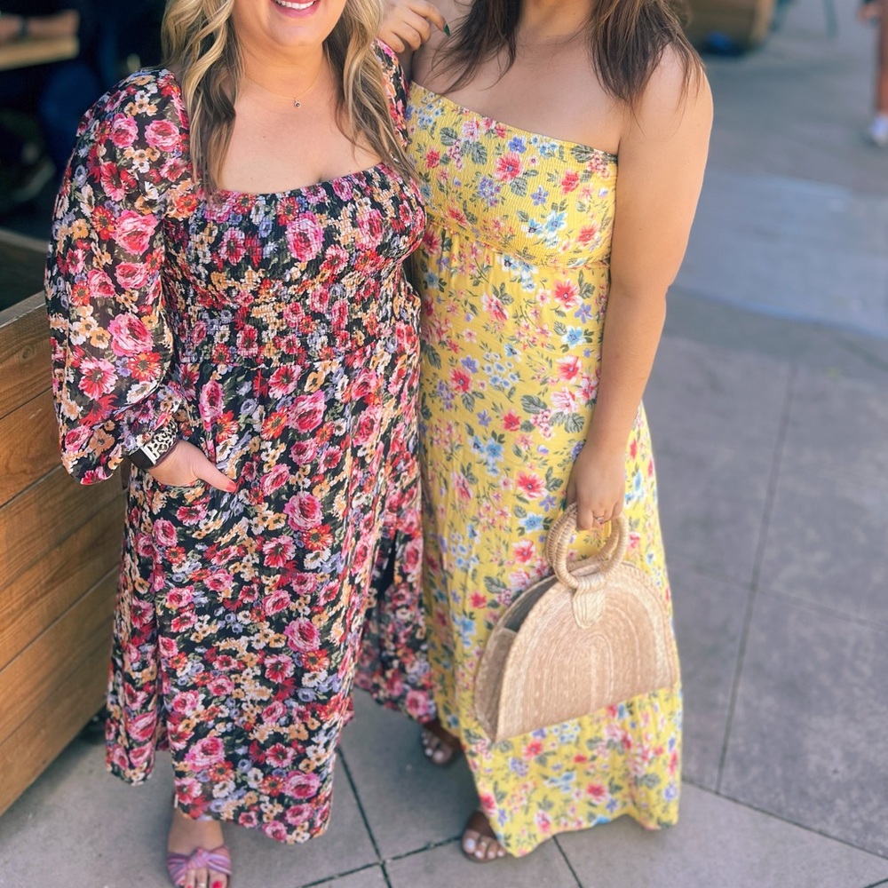 Yellow Floral Maxi Dress